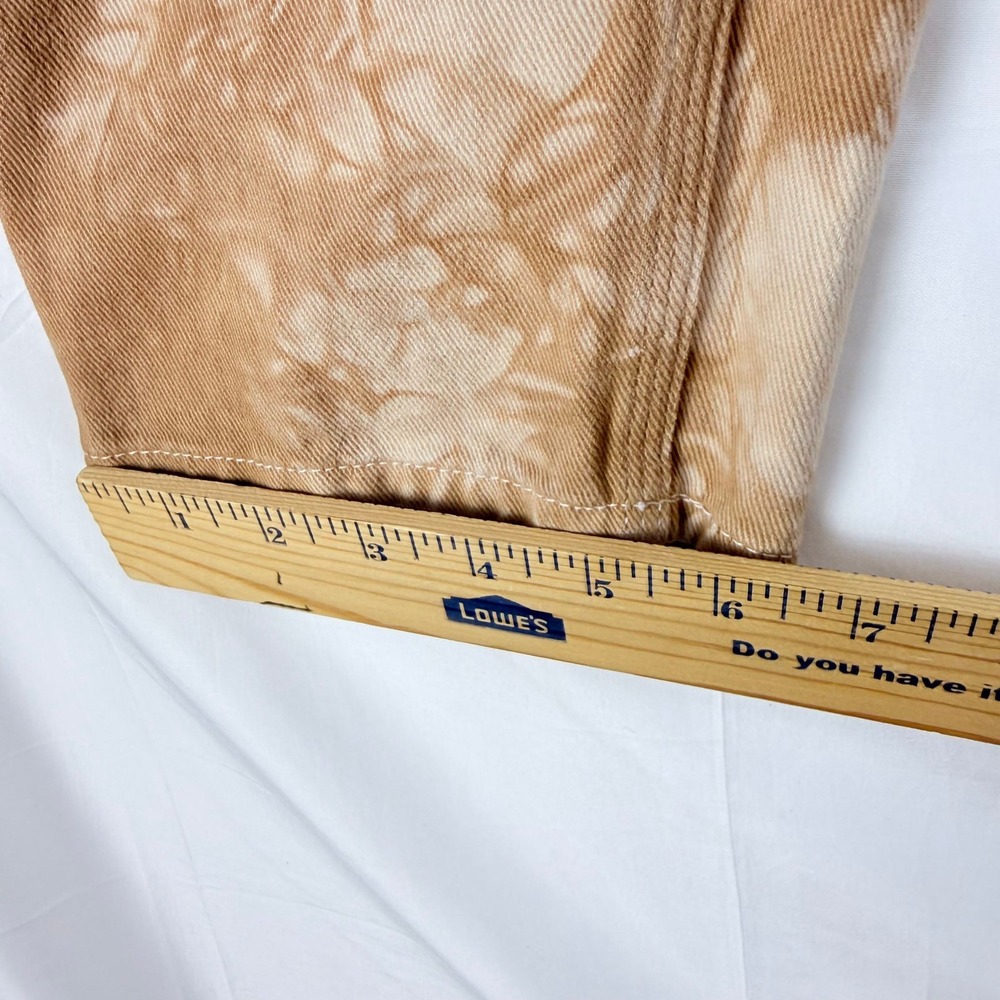 PACSUNDenim Carpenter Pants Tie Dye Brown Tan‎ Straight Leg Women - Picture 9 of 9
